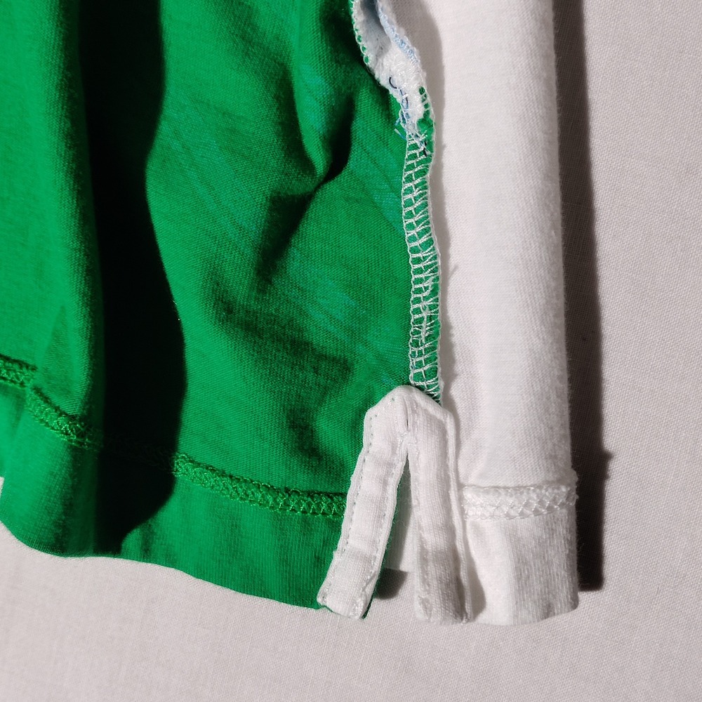 Lauren Active Ralph Lauren Golf Club Graphic Polo Shirt White Green Women Large - Picture 11 of 12